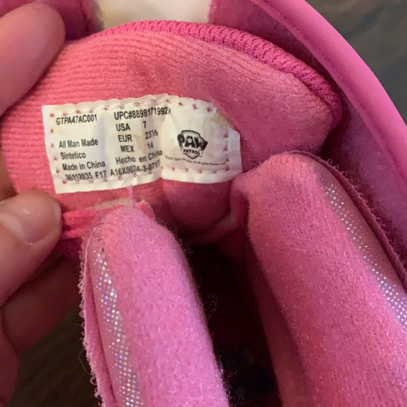 Paw Patrol snow boots. Size 7 - Picture 3 of 3